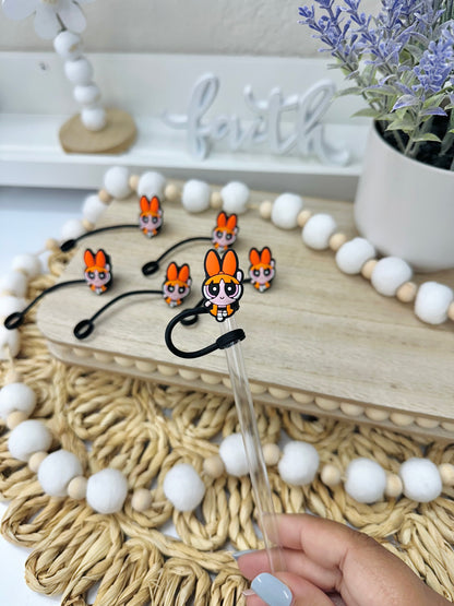 Orange Girl | Straw Topper