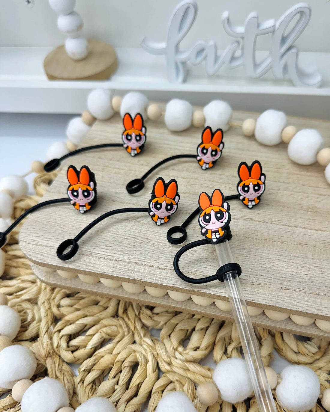 Orange Girl | Straw Topper