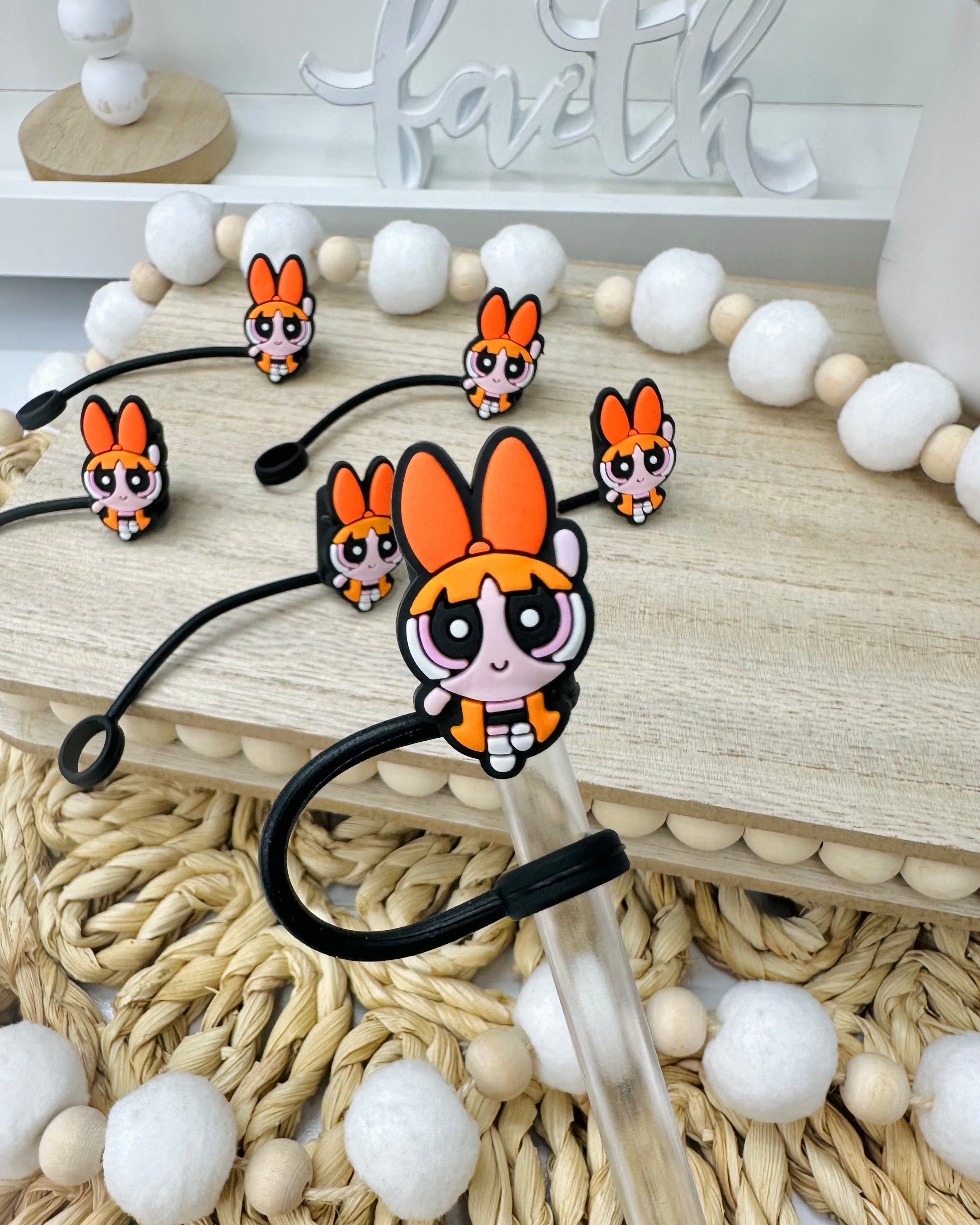 Niña Naranja | Topper para Pajita