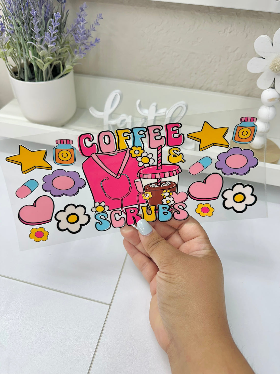 Coffee &amp; Scrubs | UV DTF