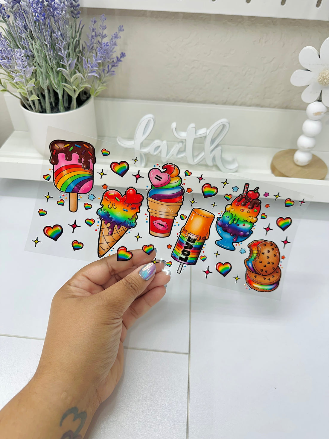 Pride Ice Creams | UV DTF Wrap