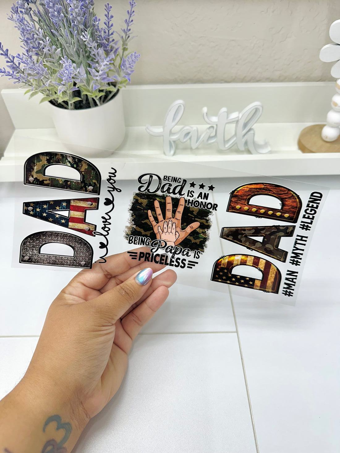 Dad I Love You | UV DTF Wrap