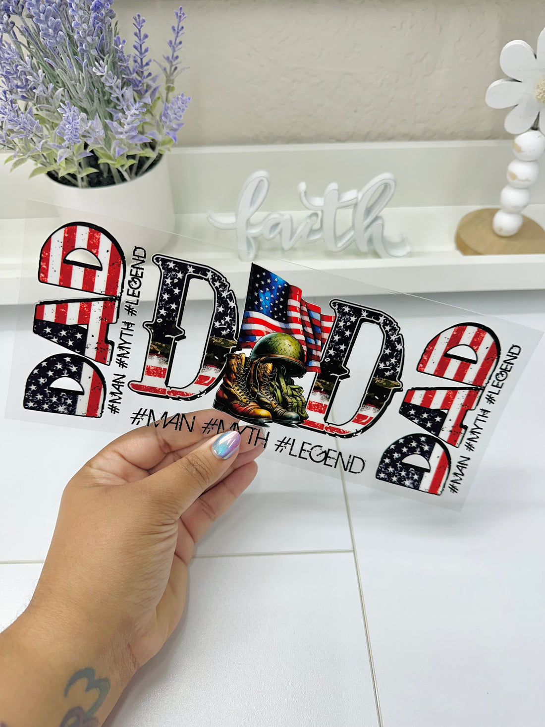 Army Dad | UV DTF Wrap