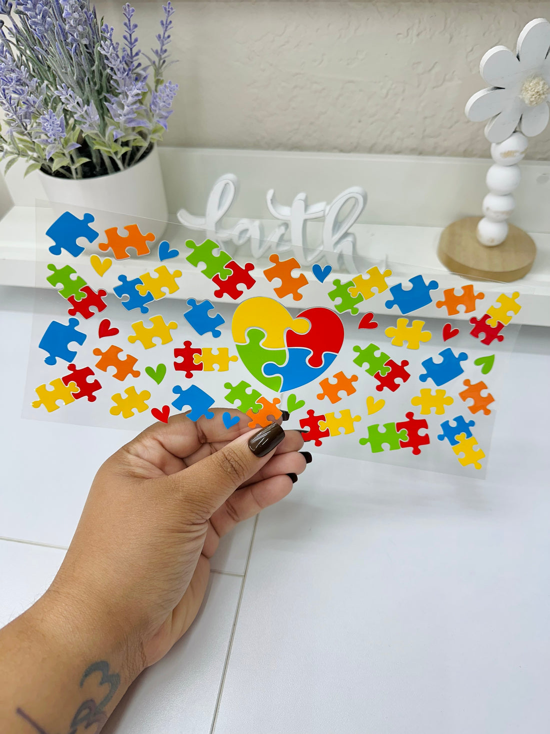 Autism UV DTF Wrap