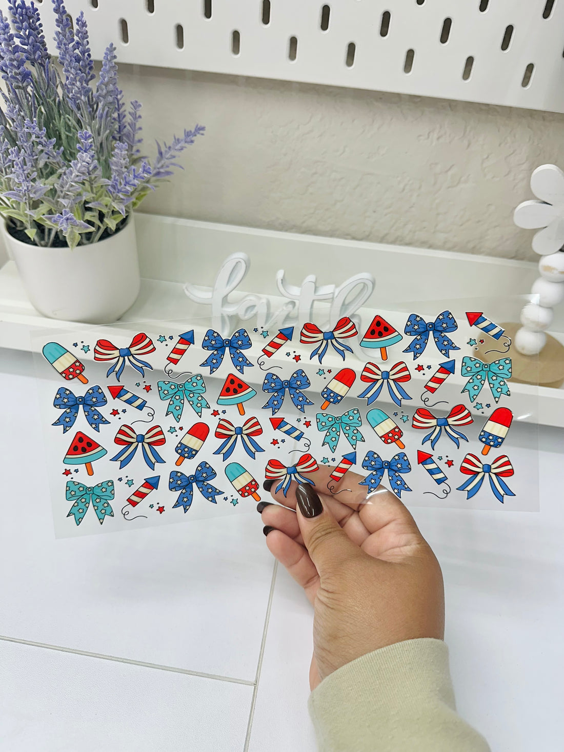 4thJuly Bows | UV DTF
