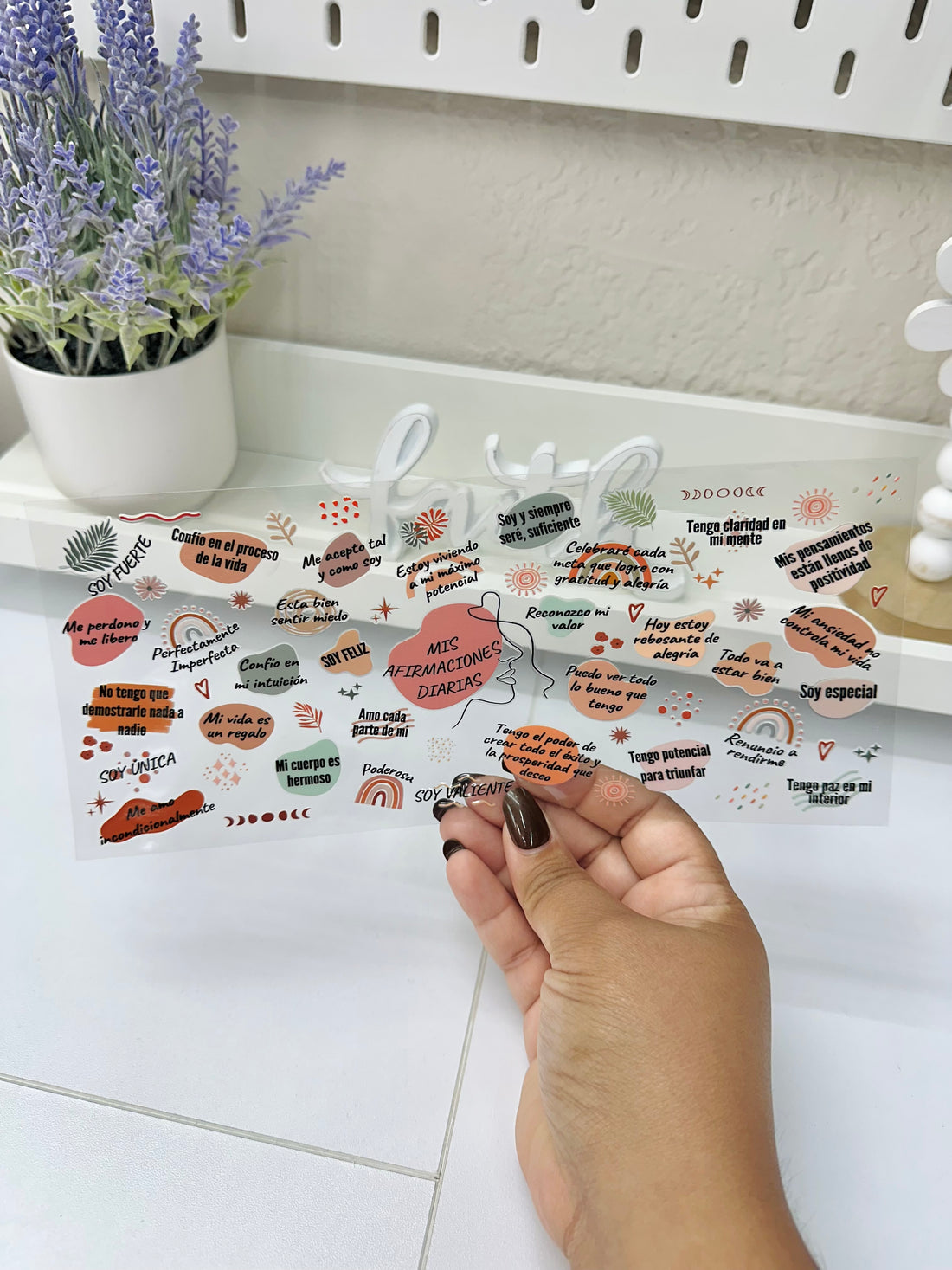 Mis Afirmaciones Diarias | UV DTF Wrap