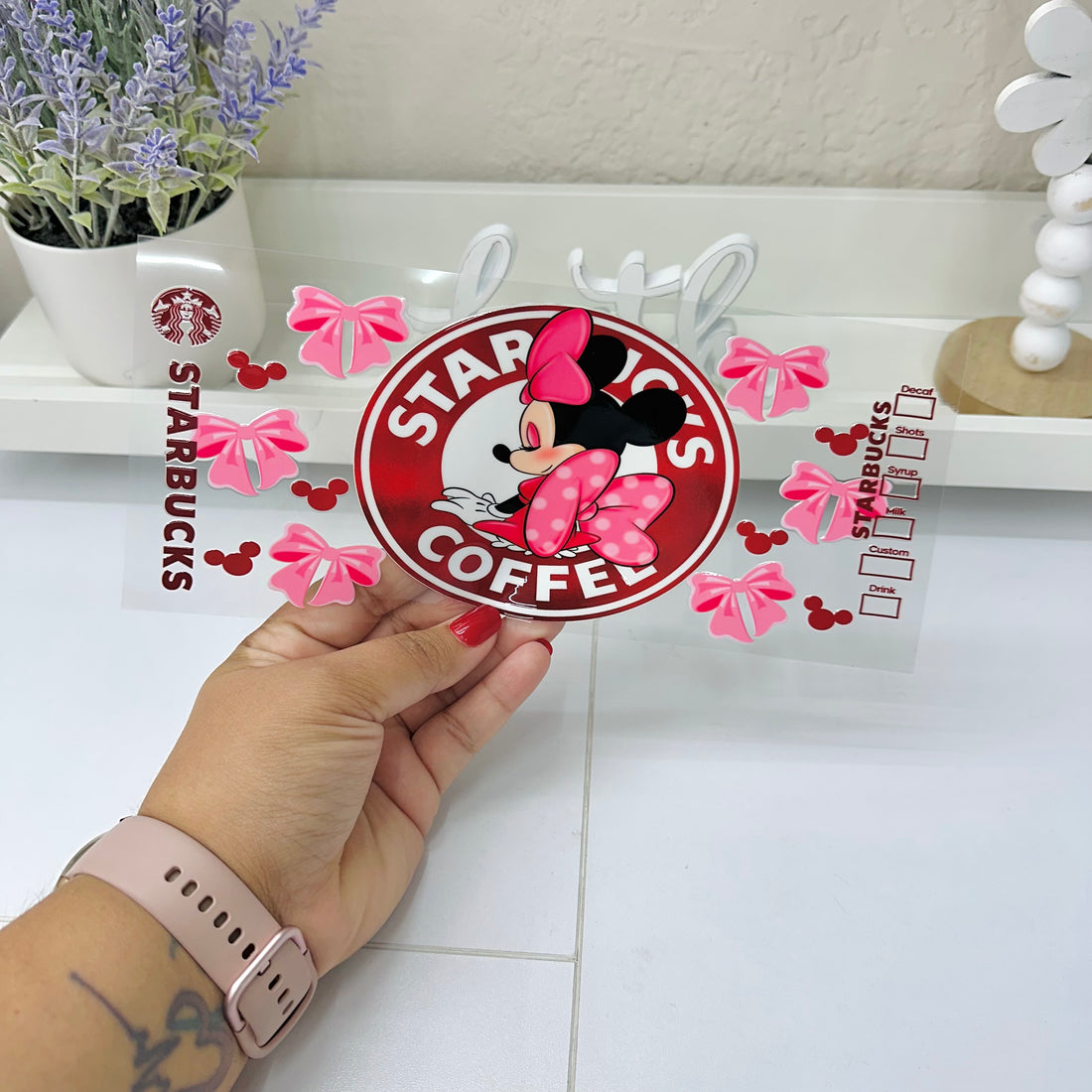 Girl Mouse Coffee | UV DTF Wrap