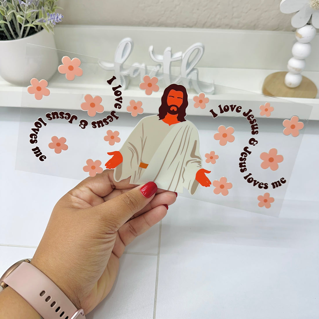 I love Jesus | UV DTF Wrap