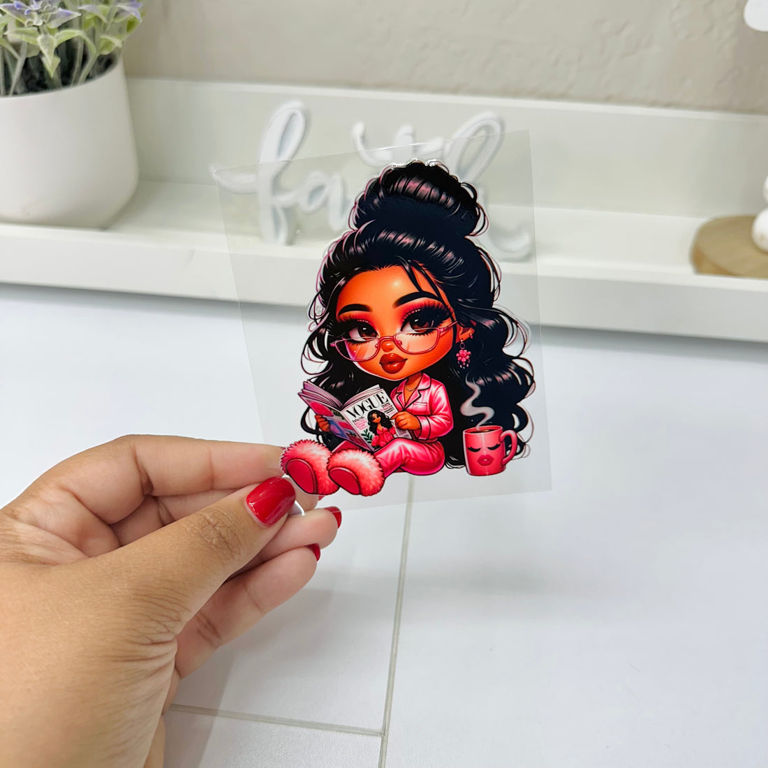 Pink Cute Dolls | UV DTF Decal