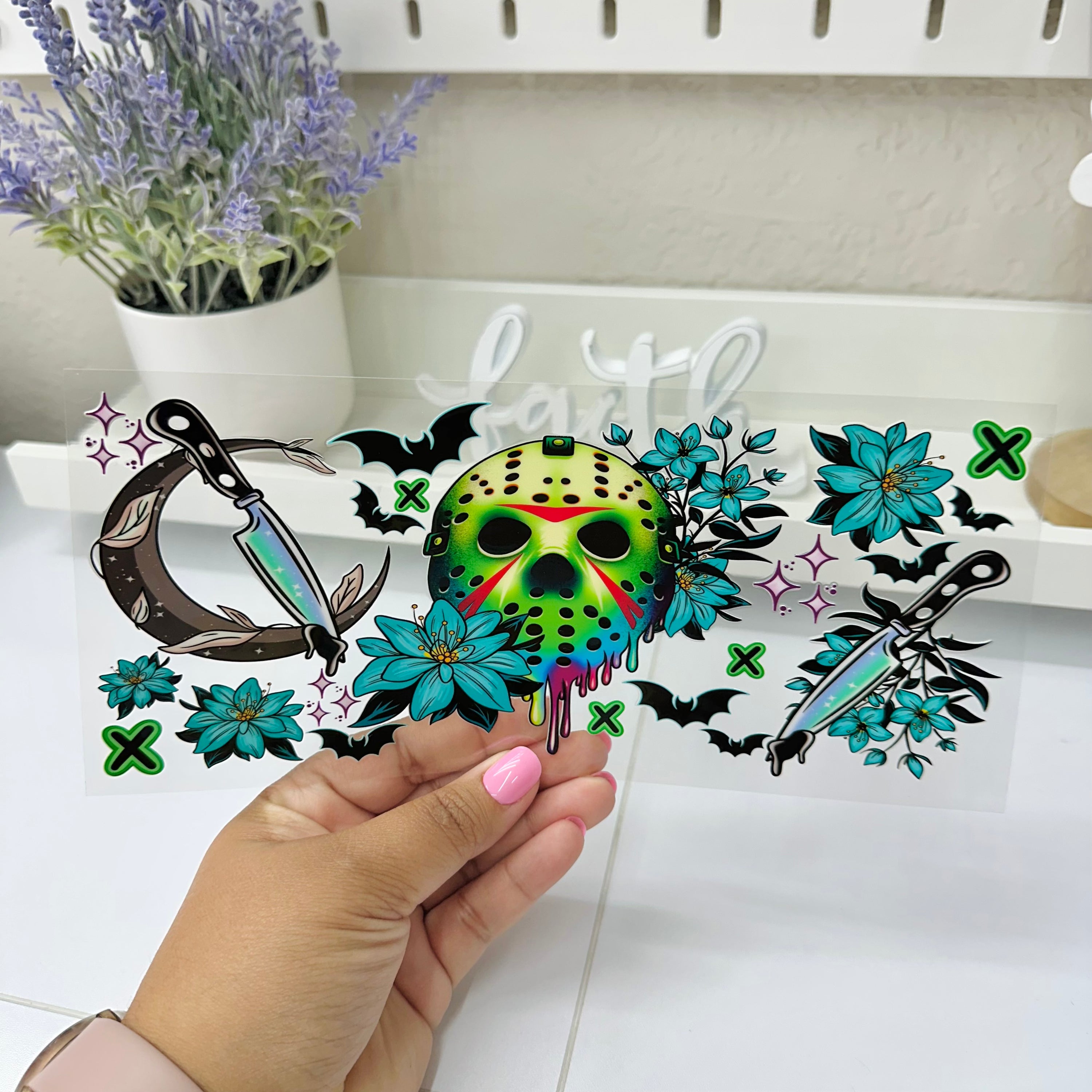 Jason Floral de Terror | UV DTF
