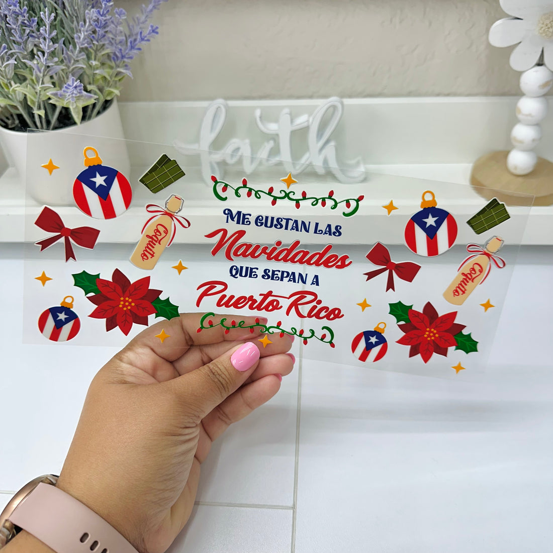 Me gustan las Navidades que sepan a PR | UV DTF Wrap