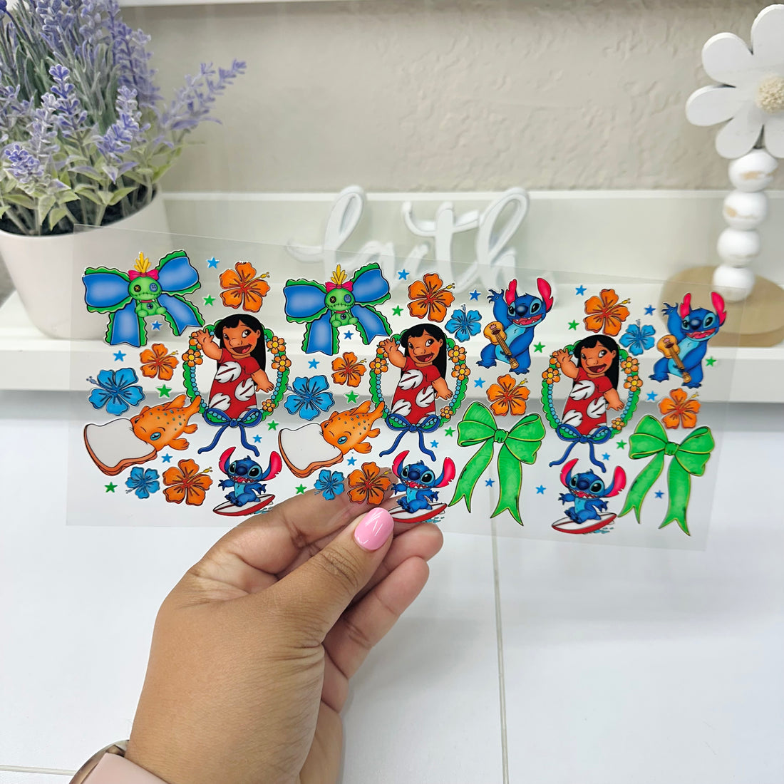 Lilo Bow Collage | UV DTF