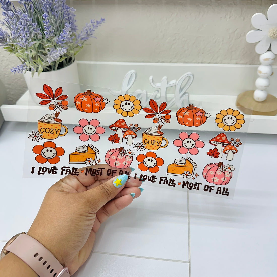 I Love Fall Most Of All | UV DTF Wrap