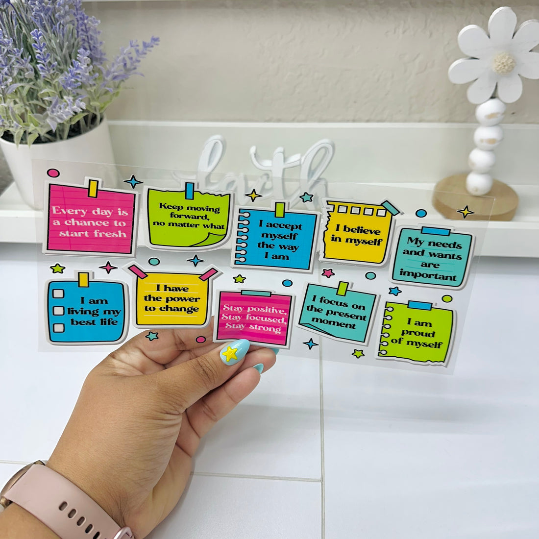 Affirmations | UV DTF Wrap