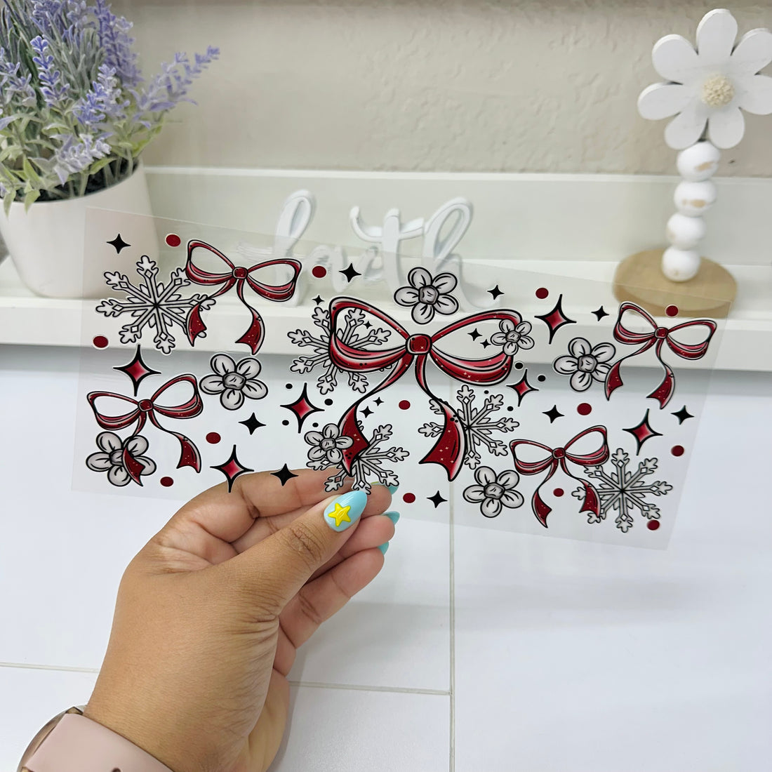 Christmas bows | UV DTF
