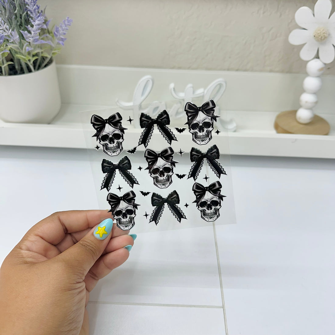 Coquette Skull | UV DTF Decal