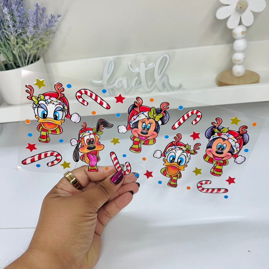 Christmas Mouse and Friends | UV DTF
