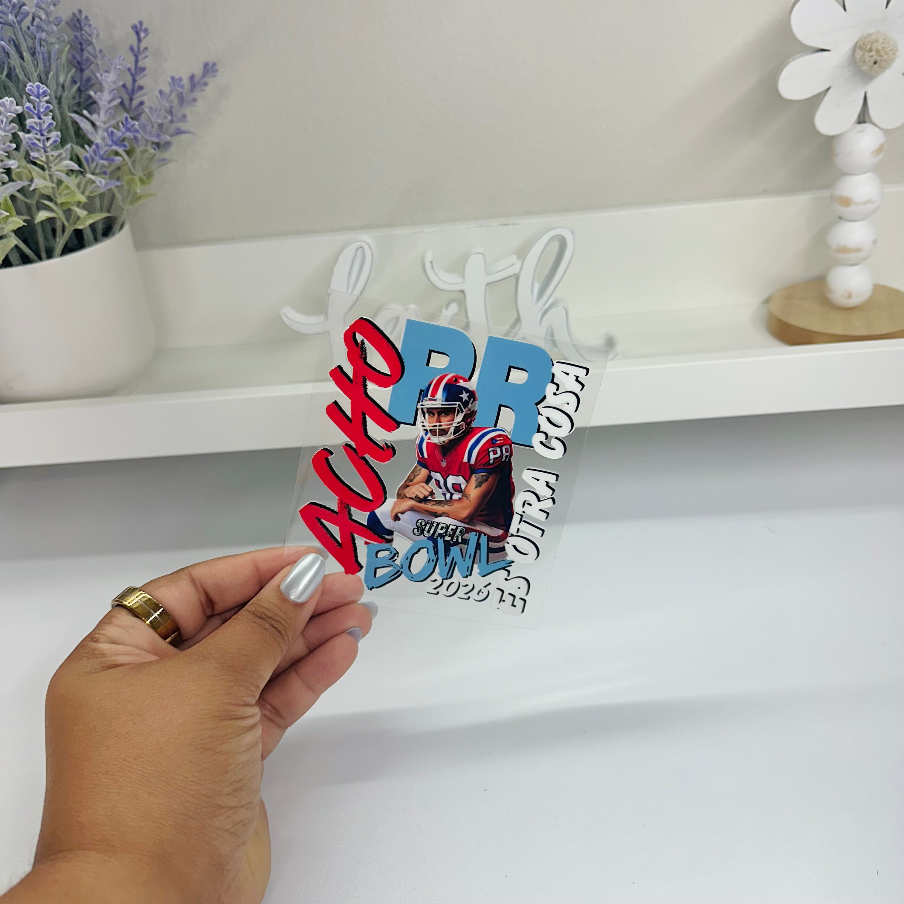 B-Bunny Football | UV DTF Decal