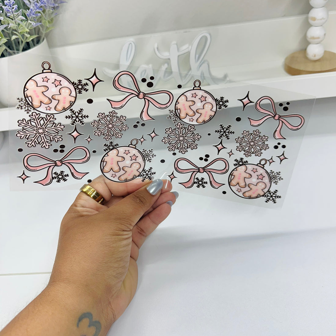 Gingerbread Ornament | UV DTF