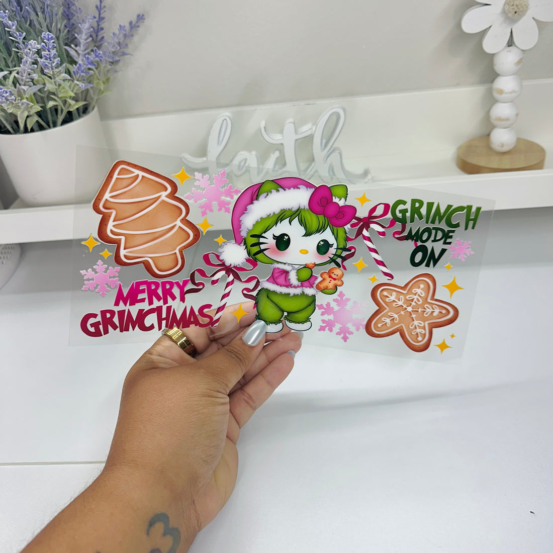 Merry Grinchmas Kat | UV DTF
