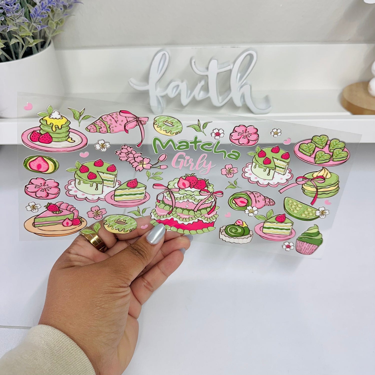 Green Matcha Girly | UV DTF