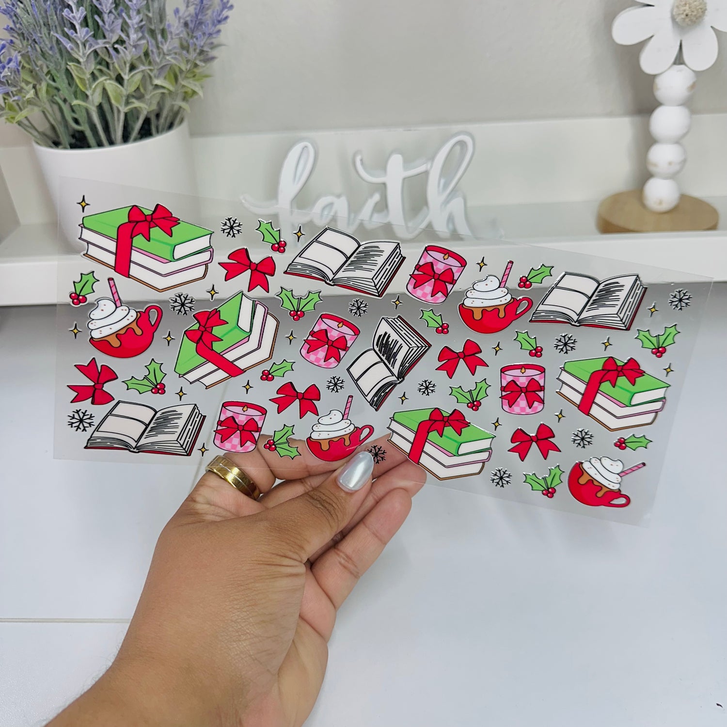 Bookish Christmas | UV DTF Wrap