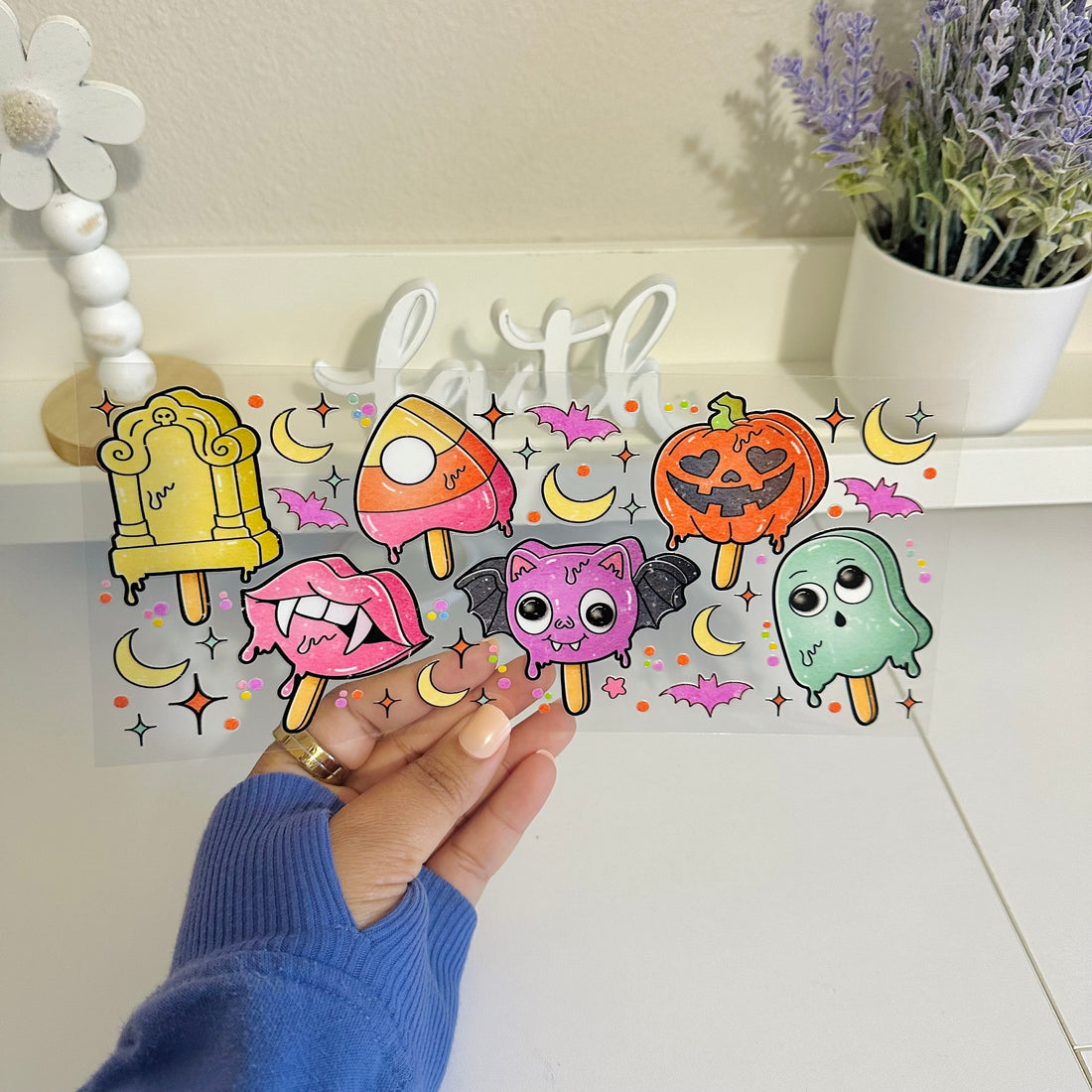 Pastel Halloween Popsicle | UV DTF Wrap