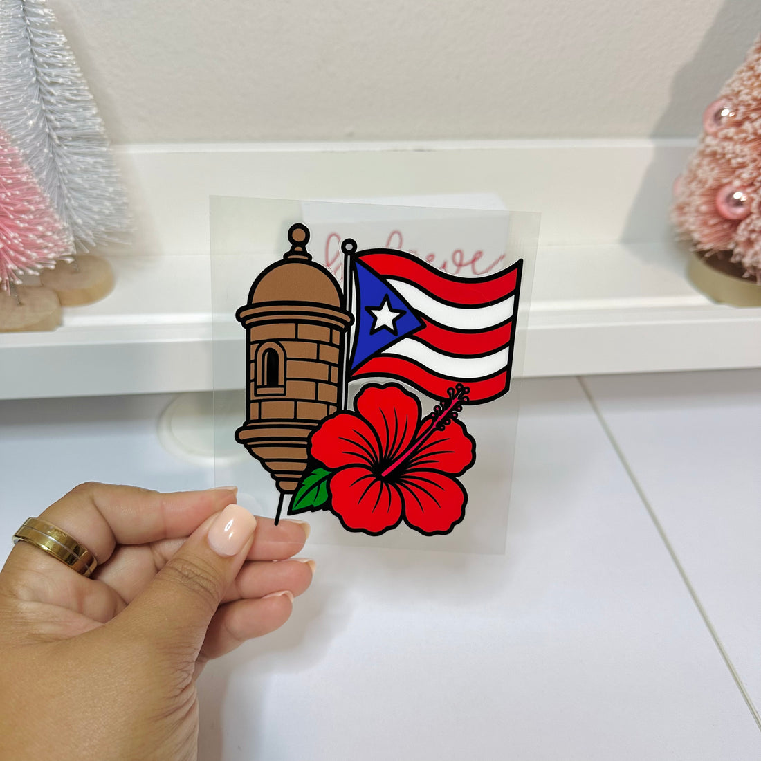 PR Garita Flower | UV DTF Decal
