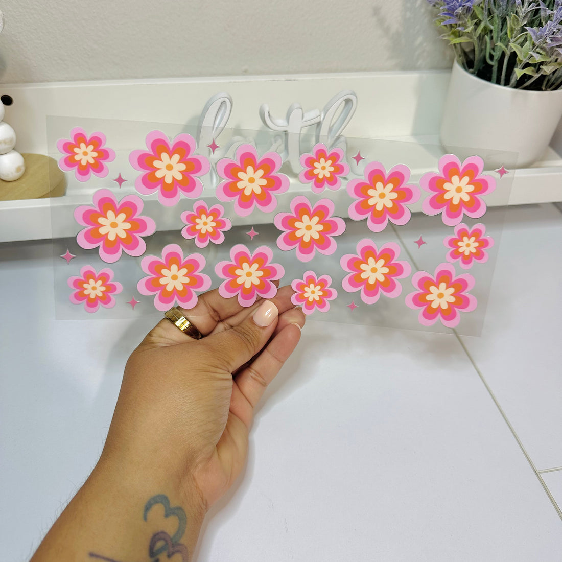 Groovy Flower | UV DTF Wrap