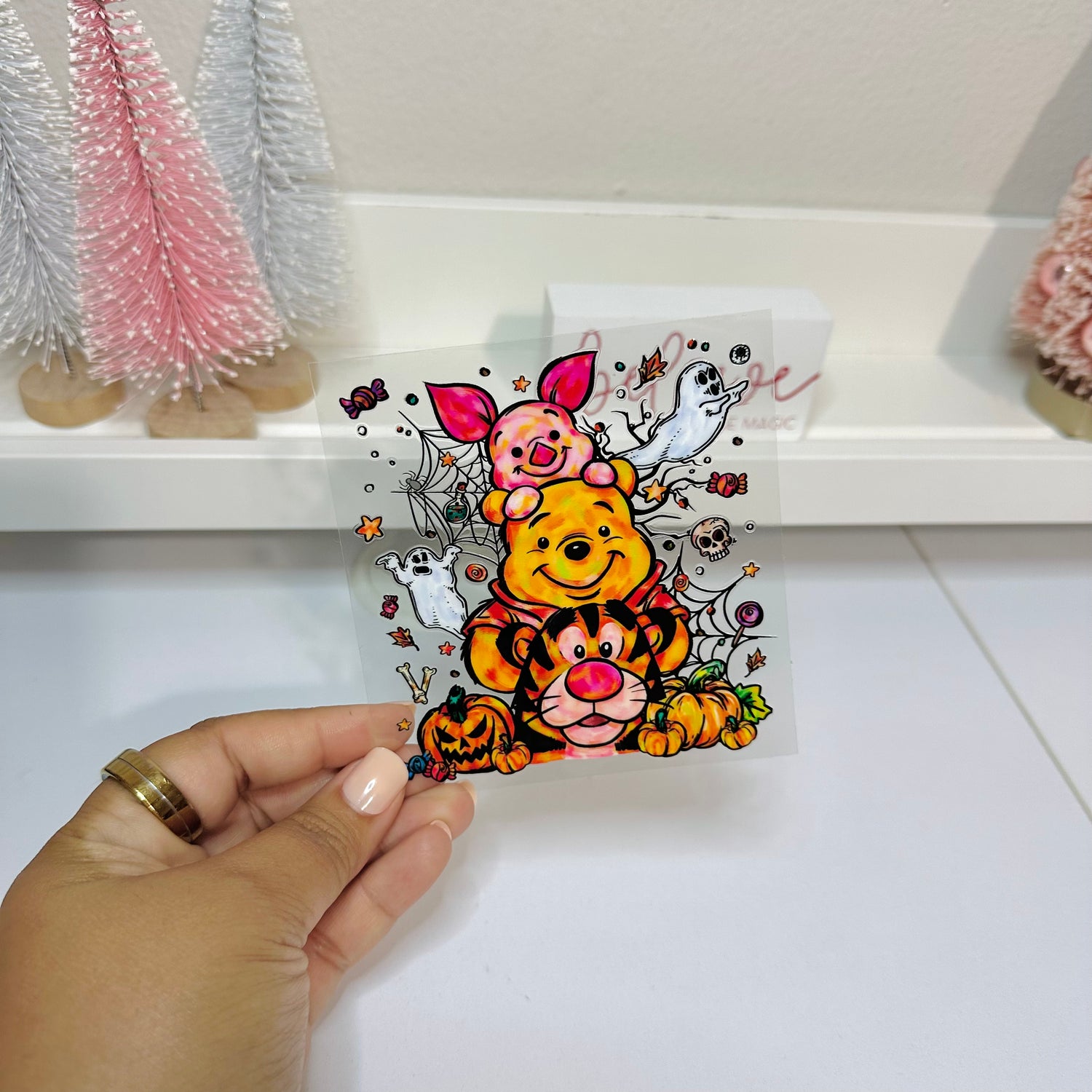 Pumpkin Bear | UV DTF Decal