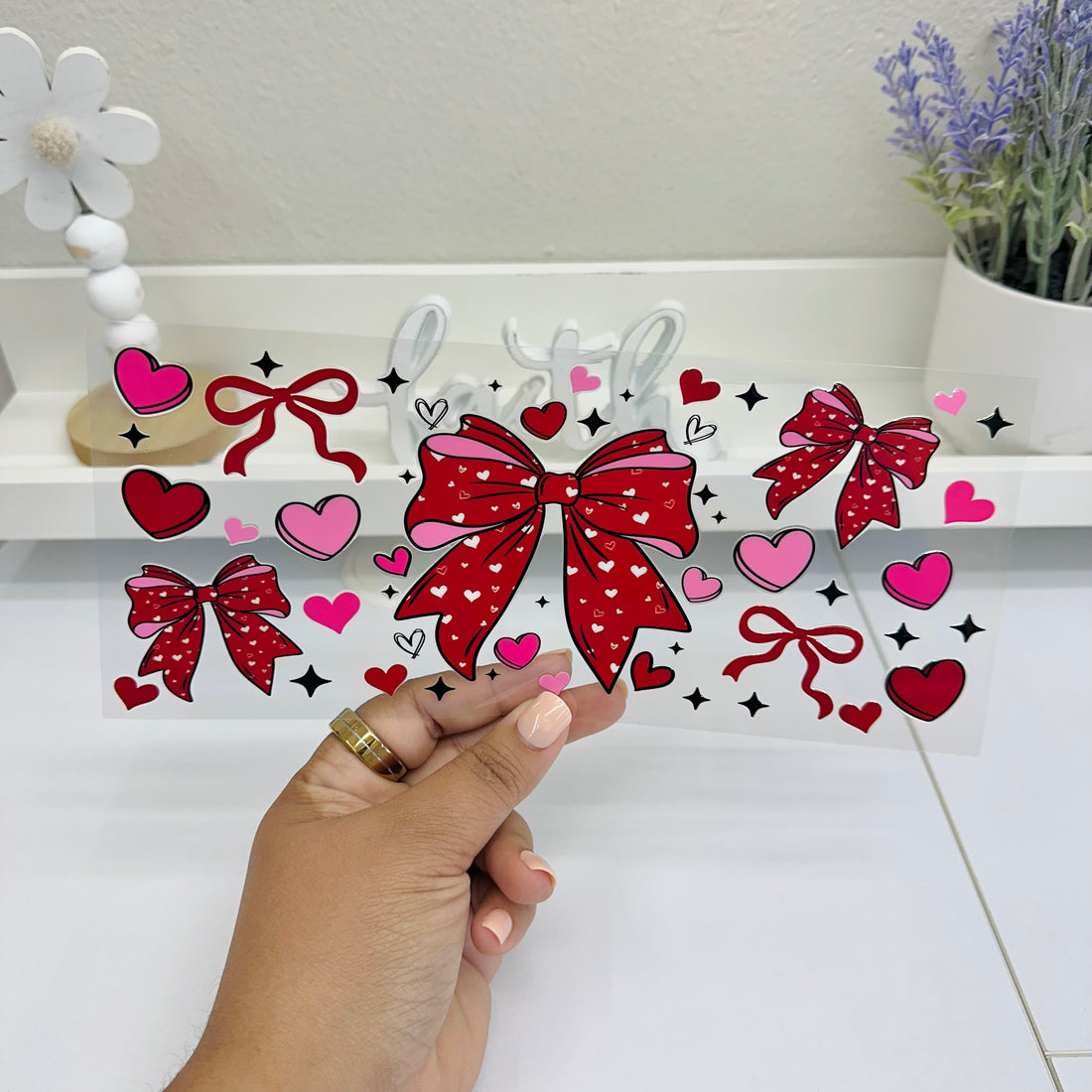 Heart Bows | UV DTF