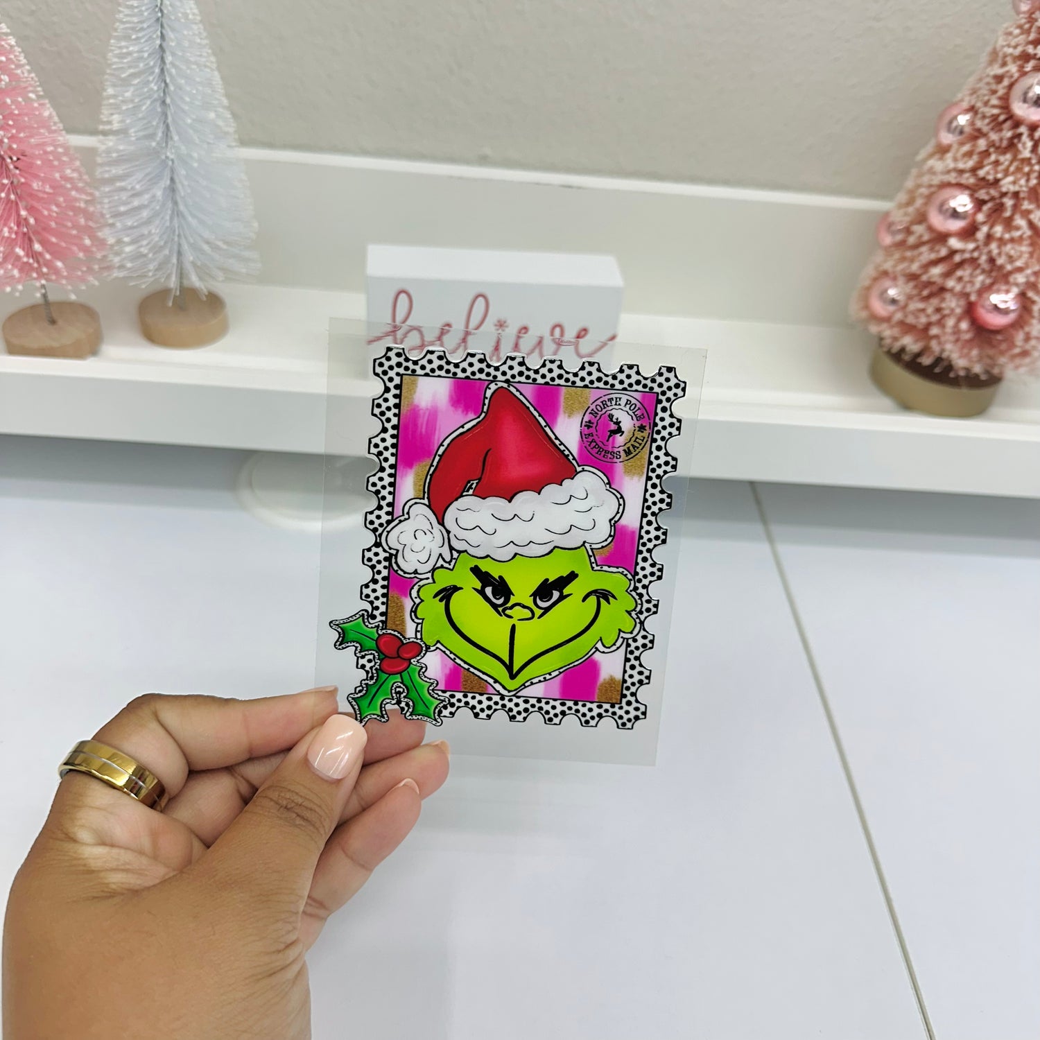 Green Christmas | UV DTF Decal