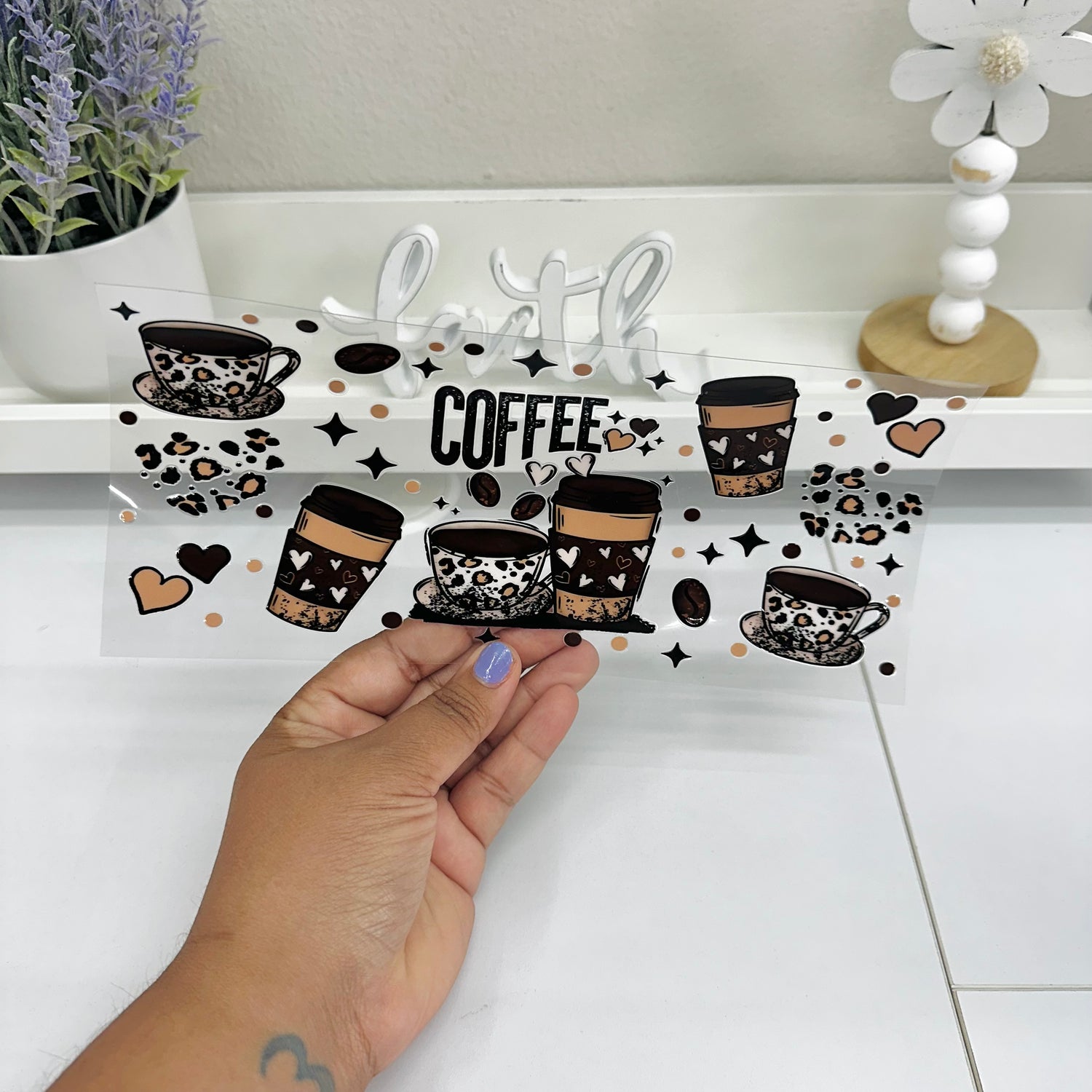 Leopard Coffee | UV DTF