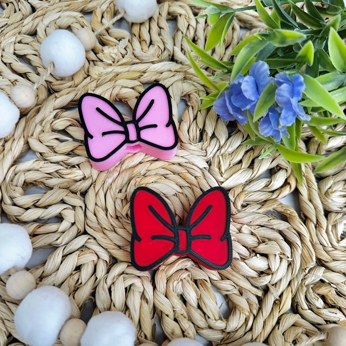 Coquette Bow 3D Straw Topper