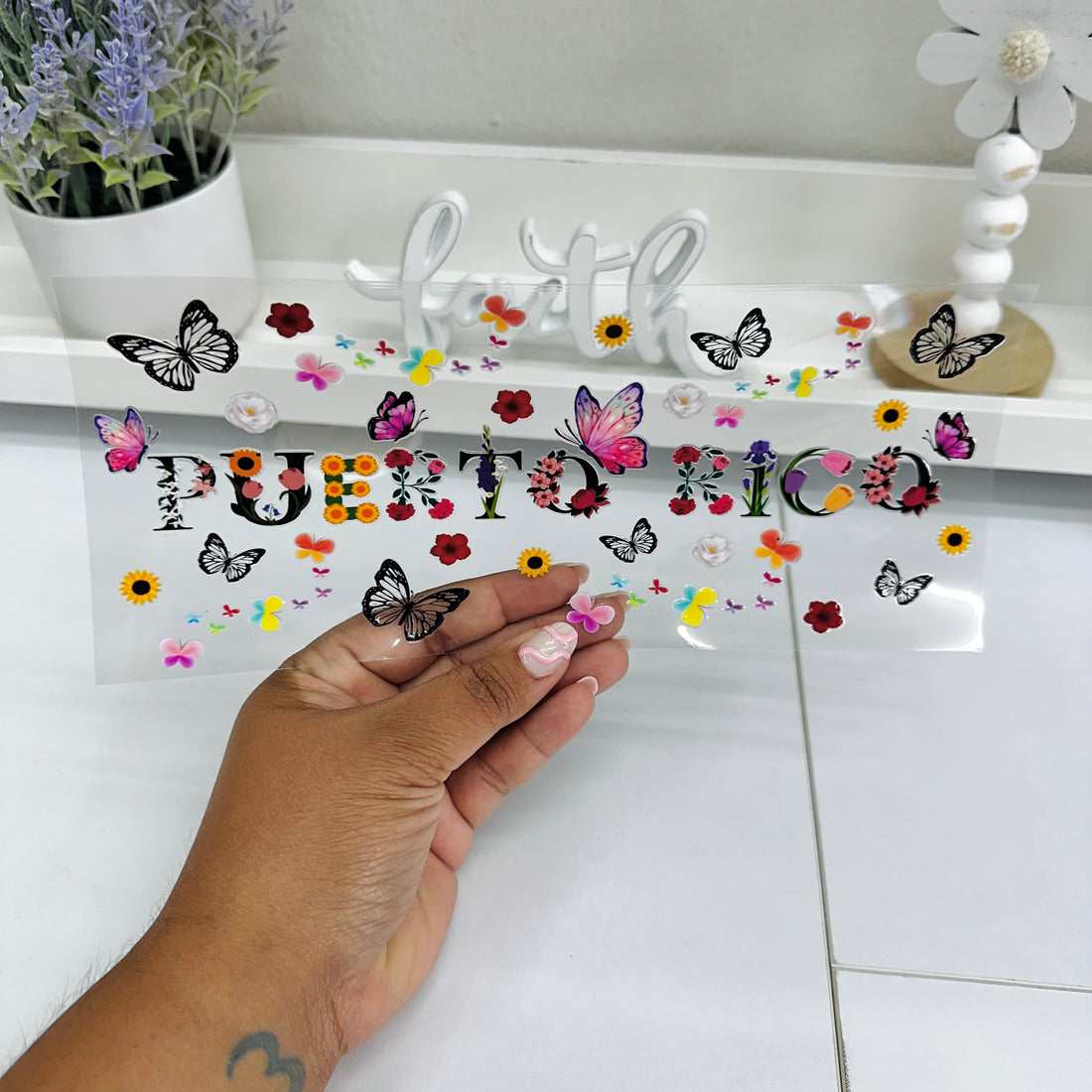 Puerto Rico Butterflies | UV DTF