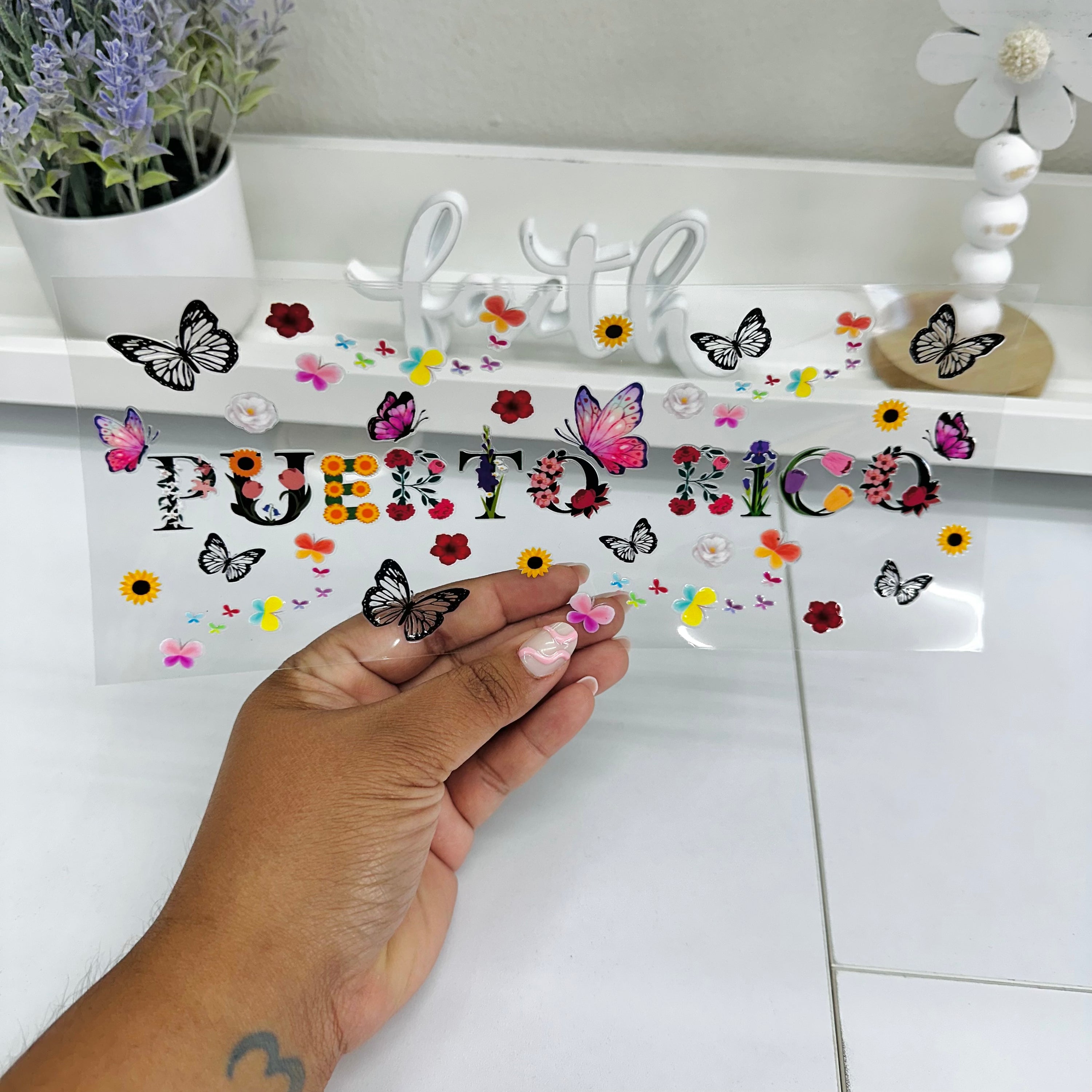 Puerto Rico Butterflies | UV DTF