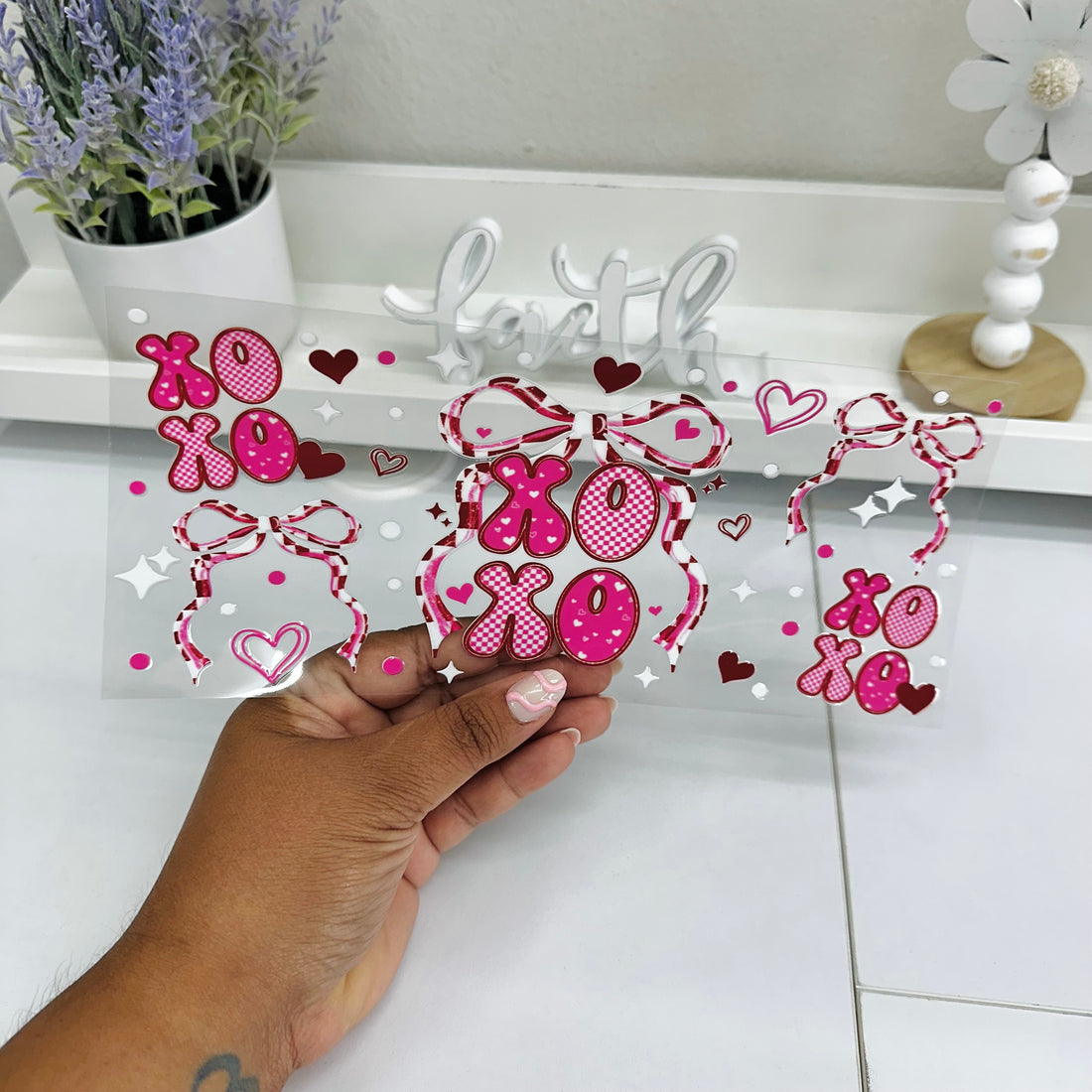 Xoxo Lazos a Cuadros | DTF UV