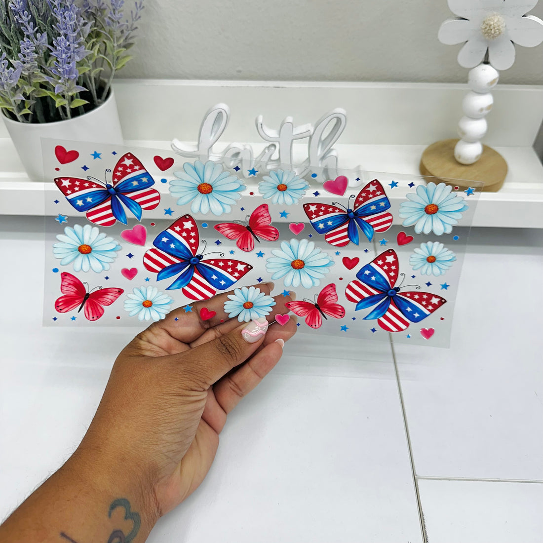 4th Butterfly Daisy | UV DTF