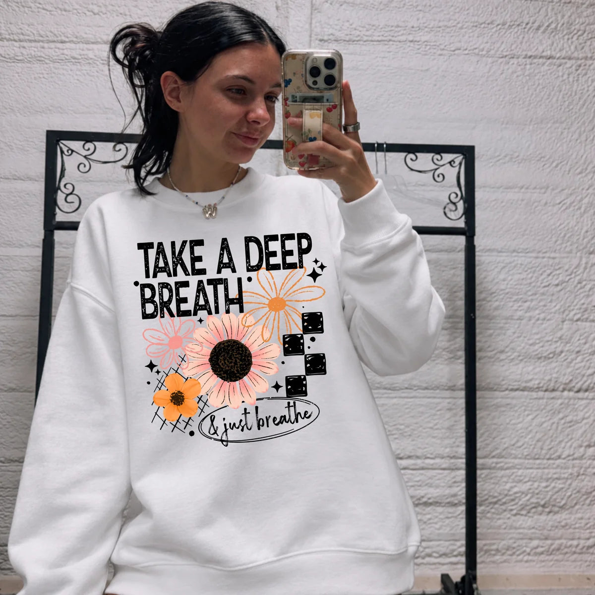 Take A Deep Breath Florals | DTF Transfer