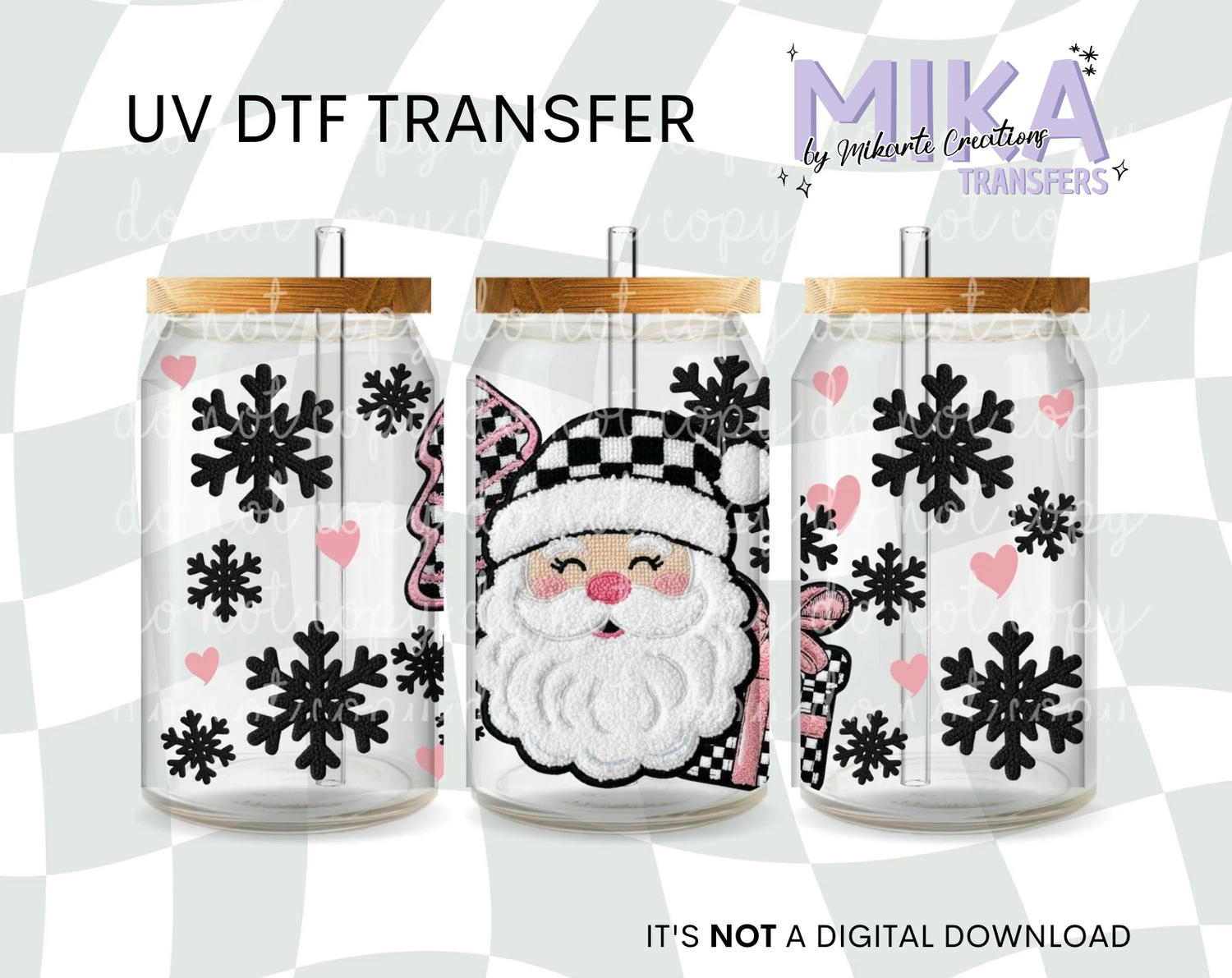 Fuzzy Santa | UV DTF
