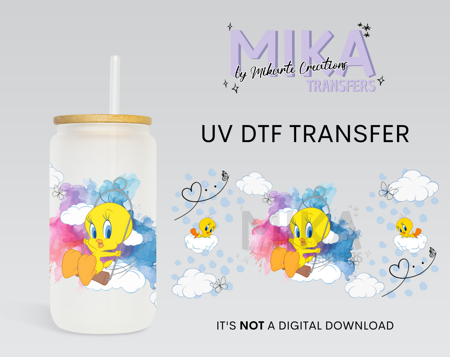 Cute little bird | UV DTF Wrap