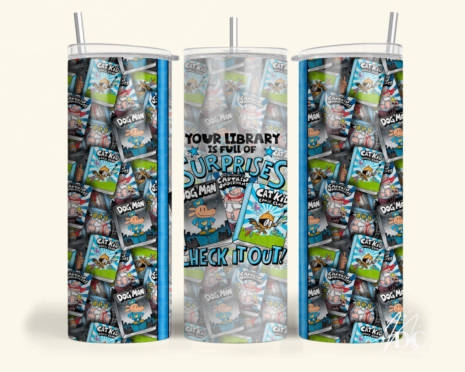 Your Library is Full of Surprises | Tumbler Sublimation Transfer