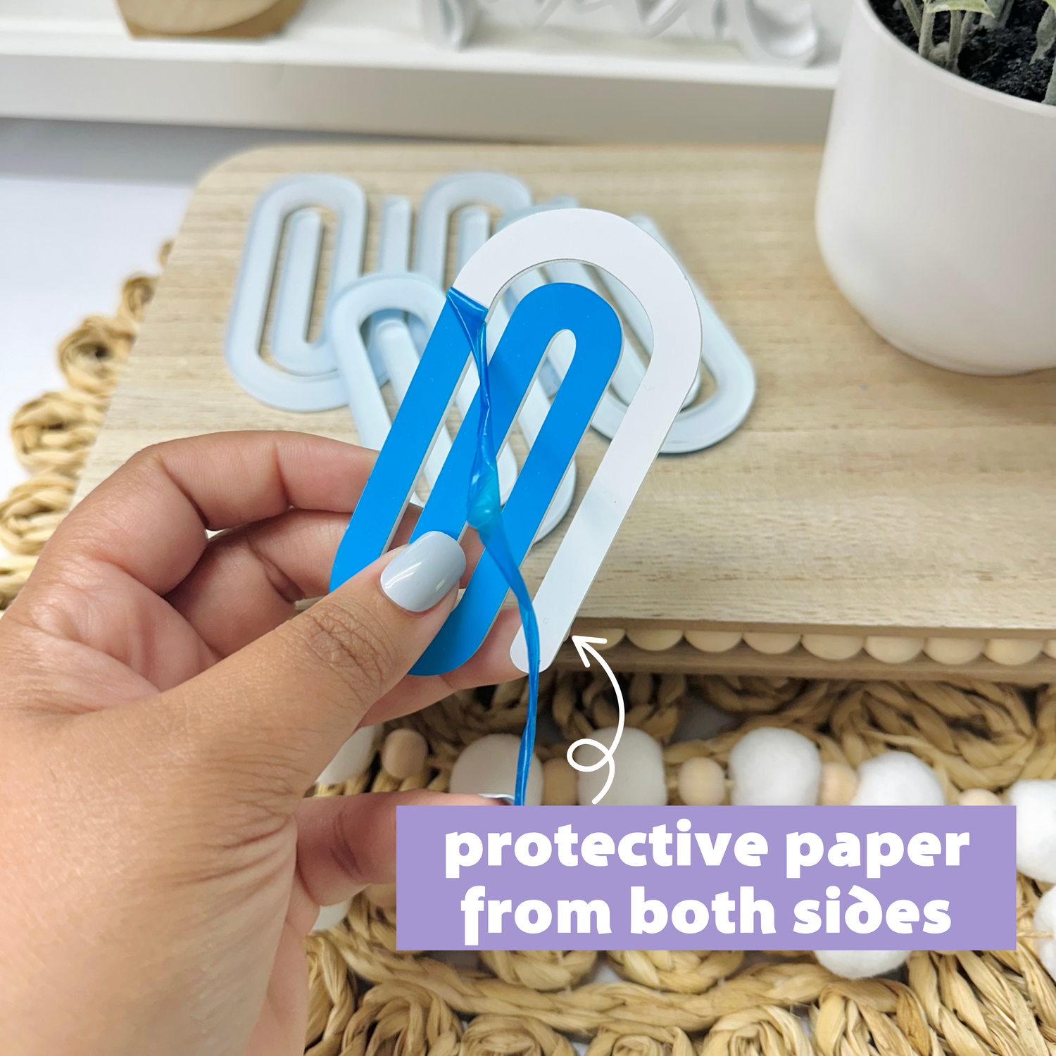 Sublimation Acrylic Apple Paperclip Blanks