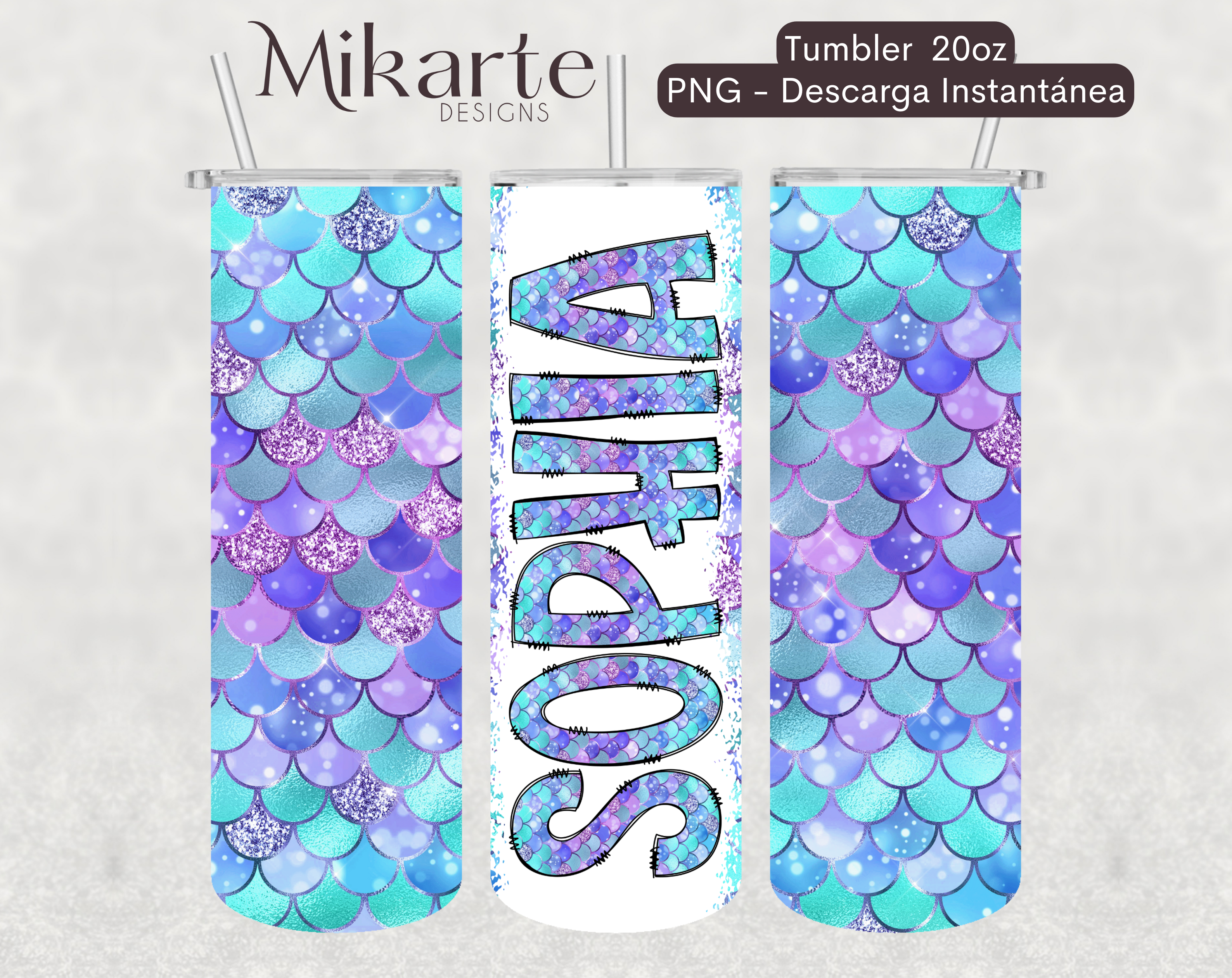 Sirenas | Diseño y Letras Tumbler