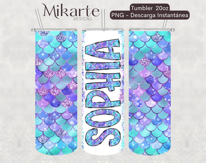 Sirenas | Diseño y Letras Tumbler