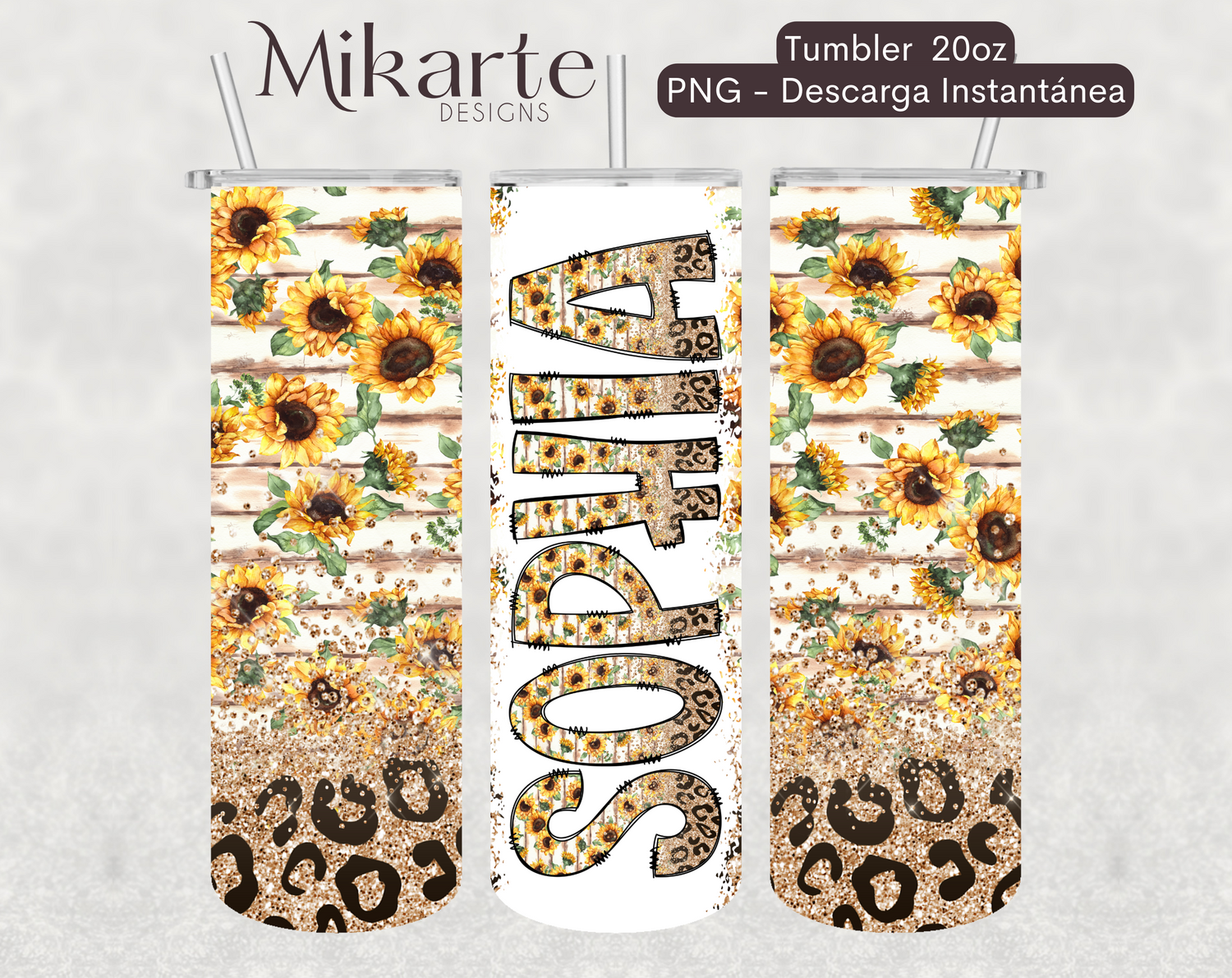 Girasol | Diseño y Letras Tumbler