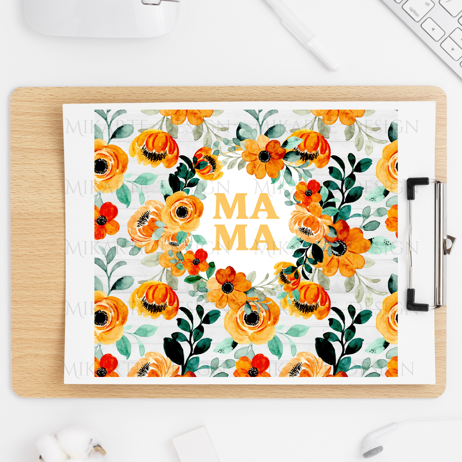 Mama Floral - Tumbler Sublimation Transfer