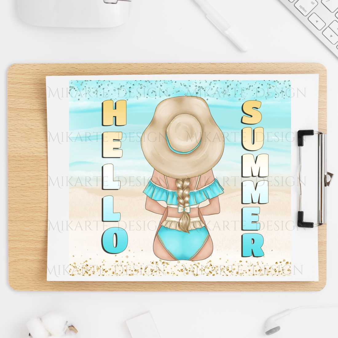 Hello Summer - Tumbler Sublimation Transfer