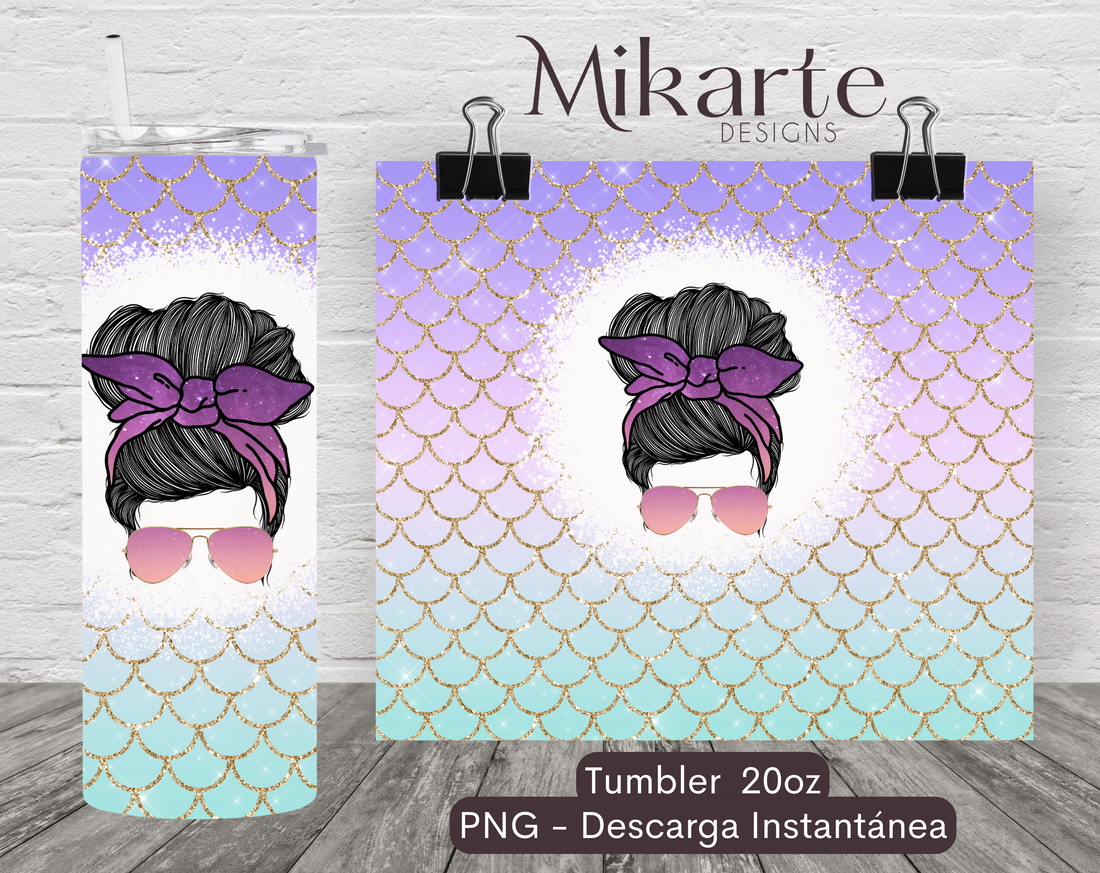 Chica Sirena | Tumbler PNG Digital Design