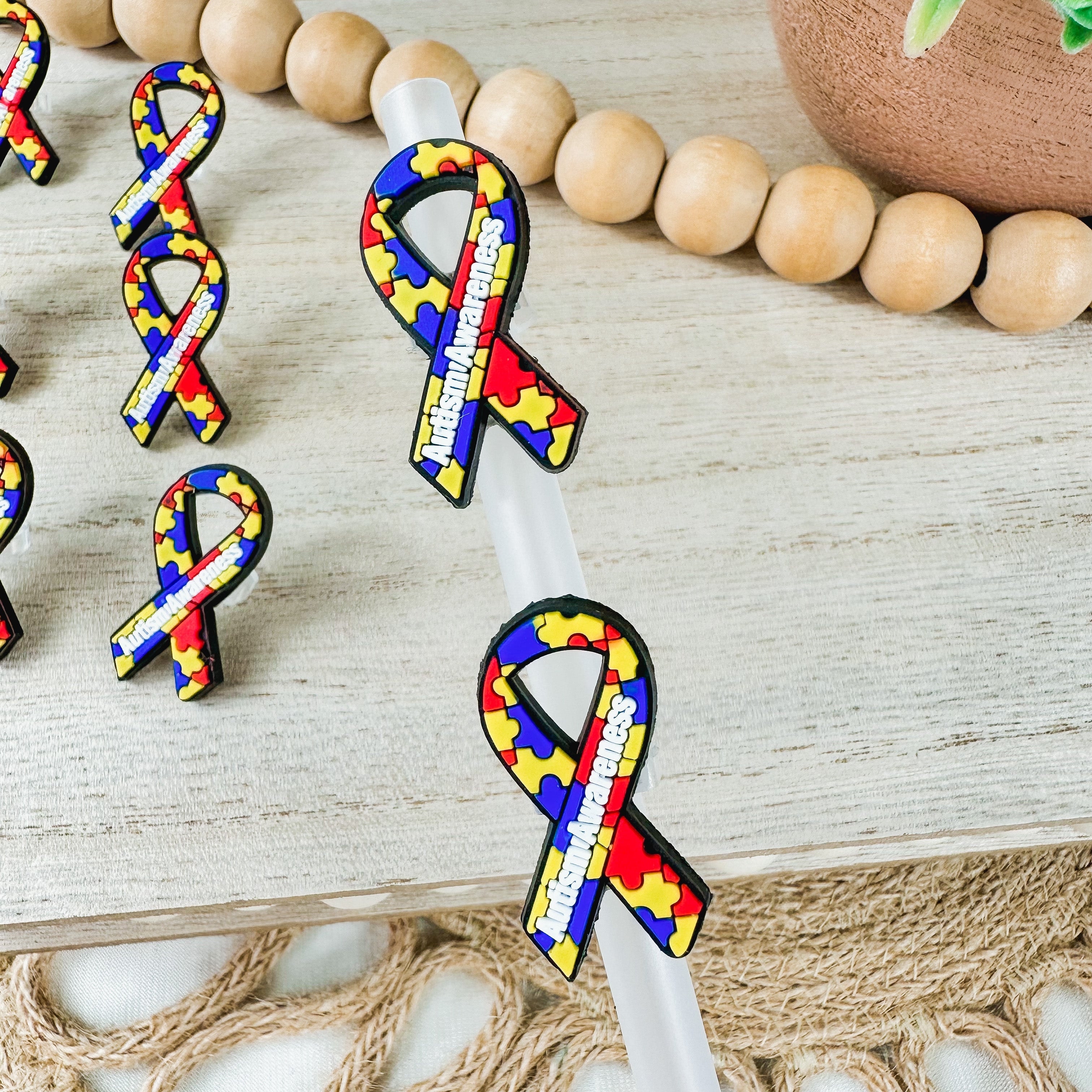 Autism Awareness | Straw Charms